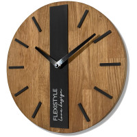 Drevené nástenné hodiny Oak Classic 30cm Flexistyle z250 Drevené nástenné hodiny Oak Classic 30cm Flexistyle z250