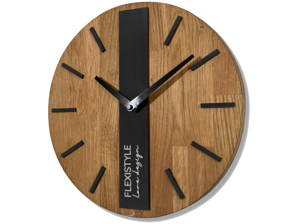 Drevené nástenné hodiny Oak Classic 30cm Flexistyle z250 Drevené nástenné hodiny Oak Classic 30cm Flexistyle z250