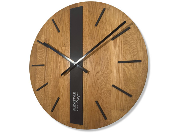 Drevené nástenné hodiny Oak Classic 50cm Flexistyle z250 Drevené nástenné hodiny Oak Classic 50cm Flexistyle z250