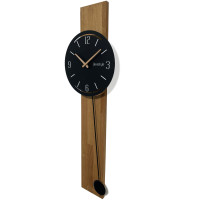 Drevené nástenné hodiny s kyvadlom Naturale 30cm Flexistyle z241oval, čierna Drevené nástenné hodiny s kyvadlom Naturale 30cm Flexistyle z241oval, čierna