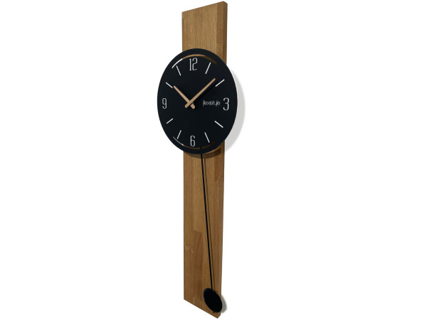 Drevené nástenné hodiny s kyvadlom Naturale 30cm Flexistyle z241oval, čierna Drevené nástenné hodiny s kyvadlom Naturale 30cm Flexistyle z241oval, čierna
