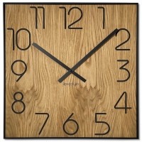 Drevené nástenné hodiny Wood Square z236a, 50cm Drevené nástenné hodiny Wood Square z236a, 50cm