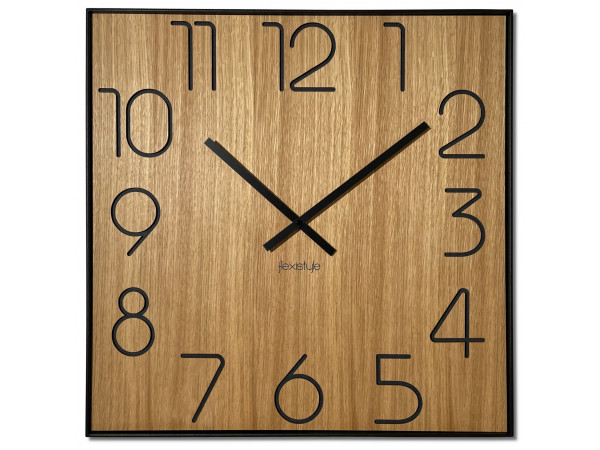 Drevené nástenné hodiny Wood Square z236a, 60cm Drevené nástenné hodiny Wood Square z236a, 60cm