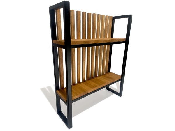 Drevený dvojitý regál FlexiStyle kon2-lam-608020, 80cm Drevený dvojitý regál FlexiStyle kon2-lam-608020, 80cm