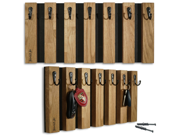 Drevený vešiak na kľúče lamele Flexistyle wk1-4019 Drevený vešiak na kľúče lamele Flexistyle wk1-4019