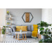 Dubové hodiny Loft Hexagon kovové 80cm, z231 Dubové hodiny Loft Hexagon kovové 80cm, z231