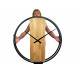 Dubové hodiny Loft Round kovové 80cm, z231 Dubové hodiny Loft Round kovové 80cm, z231