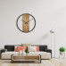 Dubové hodiny Loft Round kovové 80cm, z231 Dubové hodiny Loft Round kovové 80cm, z231