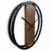Dubové hodiny Loft Round kovové 50cm, z231 hnedá Dubové hodiny Loft Round kovové 50cm, z231 hnedá