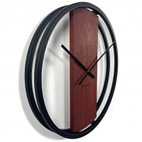 Dubové hodiny Loft Round kovové 50cm, z231 mahagón Dubové hodiny Loft Round kovové 50cm, z231 mahagón