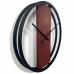 Dubové hodiny Loft Round kovové 50cm, z231 mahagón Dubové hodiny Loft Round kovové 50cm, z231 mahagón