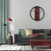 Dubové hodiny Loft Round kovové 50cm, z231 mahagón Dubové hodiny Loft Round kovové 50cm, z231 mahagón