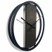 Dubové hodiny Loft Round kovové 50cm, z231 wenge Dubové hodiny Loft Round kovové 50cm, z231 wenge