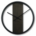 Dubové hodiny Loft Round kovové 50cm, z231 wenge Dubové hodiny Loft Round kovové 50cm, z231 wenge