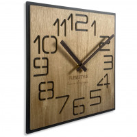 Dubové nástenné hodiny Digits 50cm, z120 Dubové nástenné hodiny Digits 50cm, z120