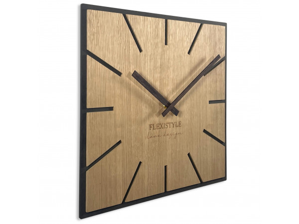Dubové nástenné hodiny Eko Exact 50cm, z119 Dubové nástenné hodiny Eko Exact 50cm, z119