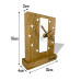 Dubové stojace hodiny v bielej farbe Flexistyle zs8-2d-dx Dubové stojace hodiny v bielej farbe Flexistyle zs8-2d-dx