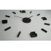 3D Nalepovacie hodiny DIY ADMIRABLE Sweep Eko z254g-2, čierne 75cm 3D Nalepovacie hodiny DIY ADMIRABLE Sweep Eko z254g-2, čierne 75cm
