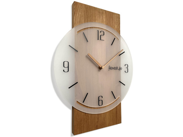 Geometrické nástenné drevené hodiny 40cm, z240-md-dx Geometrické nástenné drevené hodiny 40cm, z240-md-dx