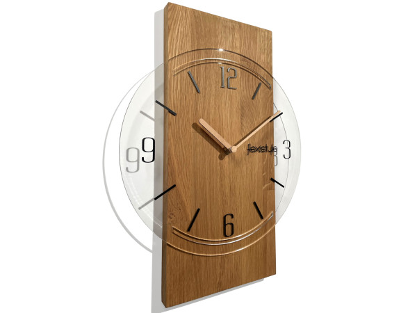 Geometrické nástenné drevené hodiny 40cm, z240-td-dx Geometrické nástenné drevené hodiny 40cm, z240-td-dx