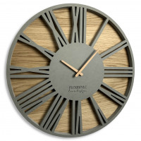 Nástenné drevené hodiny Roman Loft Flex z213-1ad-dx, 50 cm