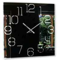 Nástenné hodiny Digit Flex z120-1-0-x, 50 cm, čierne Nástenné hodiny Digit Flex z120-1-0-x, 50 cm, čierne