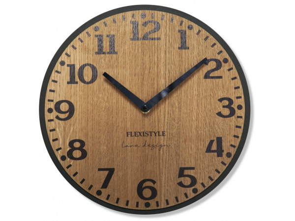 Nástenné hodiny Elegante Flex z227-1d-1-x tmavohnedé, 30 cm Nástenné hodiny Elegante Flex z227-1d-1-x tmavohnedé, 30 cm