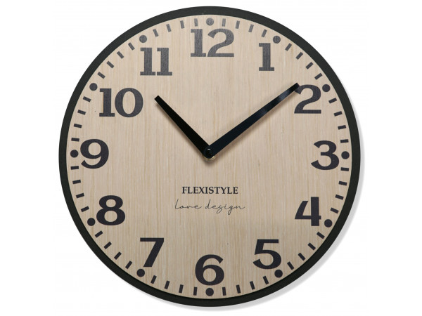 Nástenné hodiny Elegante Flex z227-1d2-1-x svetlohnedé, 30 cm Nástenné hodiny Elegante Flex z227-1d2-1-x svetlohnedé, 30 cm