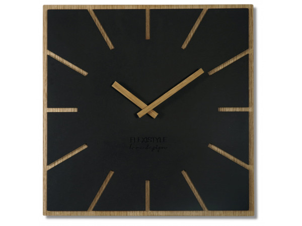 Nástenné hodiny Eko Exact z119-1matd-dx, 60 cm čierna