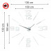 3D Nalepovacie hodiny z540g-2-0-x,100-130cm biela 3D Nalepovacie hodiny z540g-2-0-x,100-130cm biela