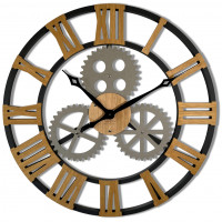 Dizajnové nástenné hodiny Industrial z229-11ad 80 cm, čierne Dizajnové nástenné hodiny Industrial z229-11ad 80 cm, čierne