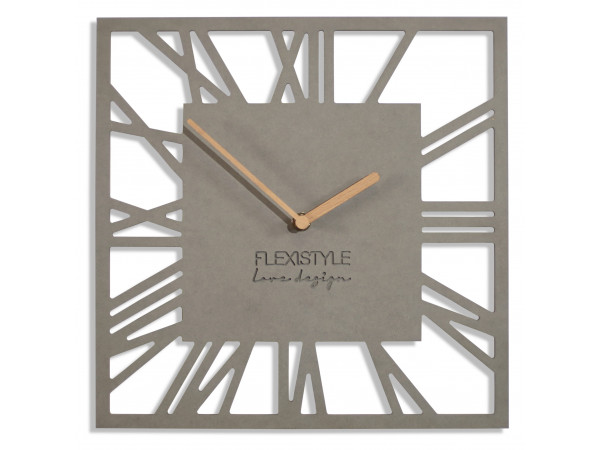 Nástenné hodiny loft piccolo štvorcové 30cm, šedá z219b Nástenné hodiny loft piccolo štvorcové 30cm, šedá z219b
