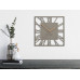 Nástenné hodiny loft piccolo štvorcové 30cm, šedá z219b Nástenné hodiny loft piccolo štvorcové 30cm, šedá z219b