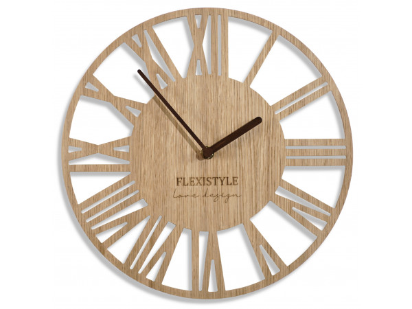 Nástenné hodiny Loft Piccolo z219, 30 cm dub 