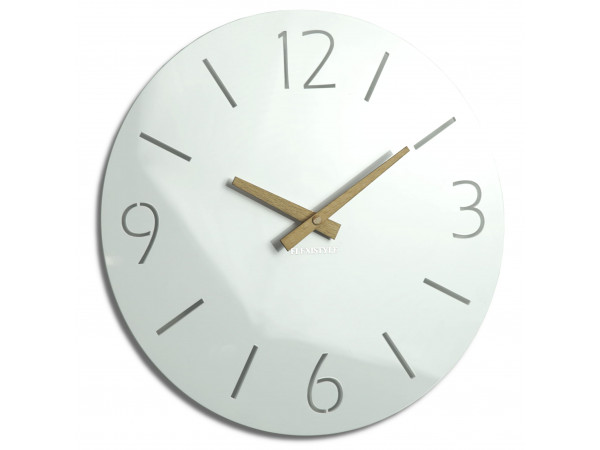 Nástenné hodiny Slim Flex z111a-2-dx, 30 cm, biele