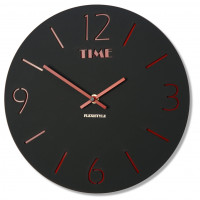 Nástenné hodiny Slim Flex z111b-1mat-3-x, 30 cm, čierne matné Nástenné hodiny Slim Flex z111b-1mat-3-x, 30 cm, čierne matné