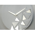 Nástenné hodiny Triangles Flex z205-2, 30 cm, biele matné