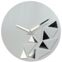 Nástenné hodiny Triangles Flex z205-2, 30 cm, biele matné Nástenné hodiny Triangles Flex z205-2, 30 cm, biele matné