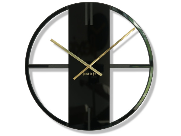 Nástenné hodiny Unique 50cm, Flexistyle z21f čierna