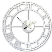 Nástenné hodiny Vintage Retro, kovové, FLEXz21 biele, 50cm Nástenné hodiny Vintage Retro, kovové, FLEXz21 biele, 50cm