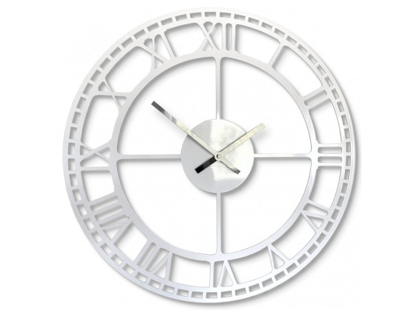 Nástenné hodiny Vintage Retro, kovové, FLEXz21 biele, 50cm Nástenné hodiny Vintage Retro, kovové, FLEXz21 biele, 50cm