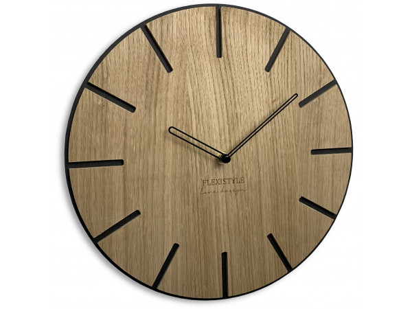 Nástenné hodiny z dubového dreva Wood art Flex z216-1d-1, 30 cm Nástenné hodiny z dubového dreva Wood art Flex z216-1d-1, 30 cm