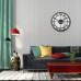 Nástenné kovové hodiny Loft Flexistyle z21a, 50cm čierna Nástenné kovové hodiny Loft Flexistyle z21a, 50cm čierna