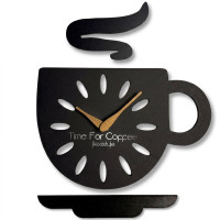 Nástenné kuchynské hodiny Cup čierne Flexistyle z17-1-dx eco Nástenné kuchynské hodiny Cup čierne Flexistyle z17-1-dx eco