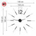 3D Nalepovacie hodiny DIY Admirable XL Sweep 40B-1, 100-130cm 3D Nalepovacie hodiny DIY Admirable XL Sweep 40B-1, 100-130cm