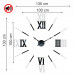 3D Nalepovacie hodiny DIY Admirable XL Sweep 40C-1, 100-130cm 3D Nalepovacie hodiny DIY Admirable XL Sweep 40C-1, 100-130cm