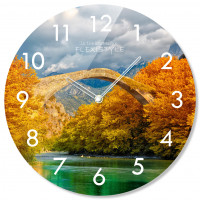 Nástenné sklenené hodiny Bridge Flex z67c s-2-x, 30 cm