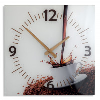 Nástenné sklenené hodiny Coffee 2 Flex z51c s-d-x, 30 cm Nástenné sklenené hodiny Coffee 2 Flex z51c s-d-x, 30 cm