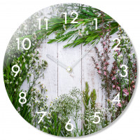 Nástenné sklenené hodiny Herbs Flex z67f s-2-x, 30 cm Nástenné sklenené hodiny Herbs Flex z67f s-2-x, 30 cm