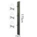 Nástenný drevený vešiak Flexistyle 175cm, w2-1a-17515 Nástenný drevený vešiak Flexistyle 175cm, w2-1a-17515